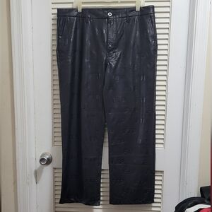 FTP faux leather pants